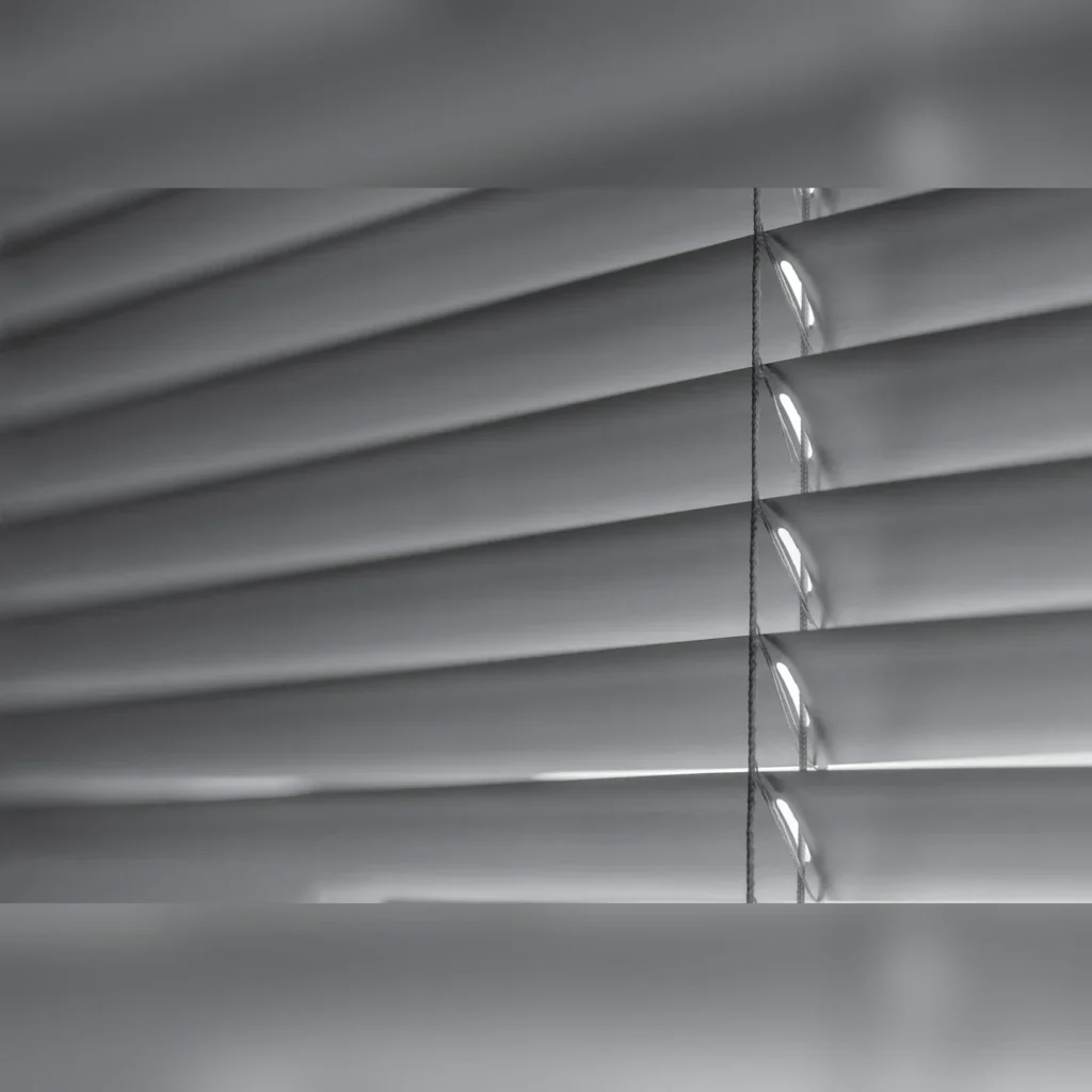 Magnetic control built-in blinds between glass, magnesium aluminum louver close-up