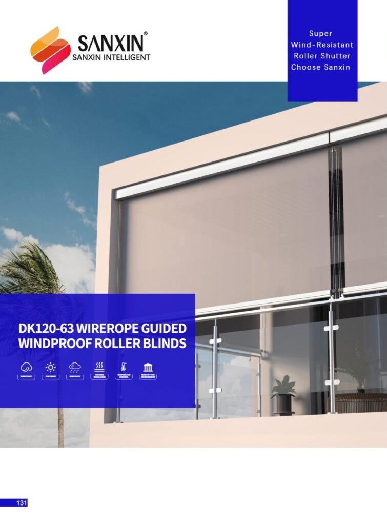 DK120-63 windproof roller blinds - main