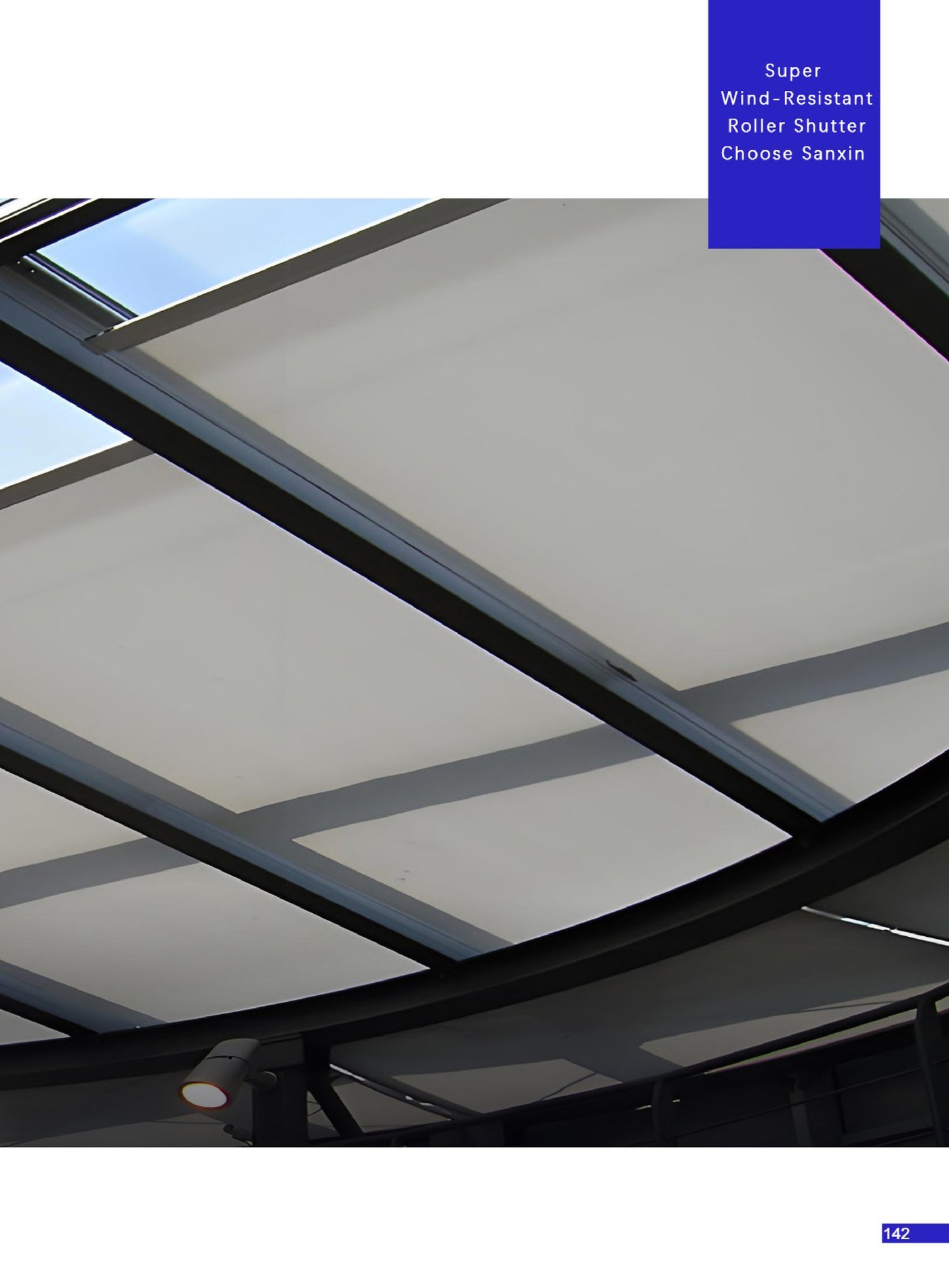 SR-60 Indoor Skylight Electric Steel Wire Rope Roller System