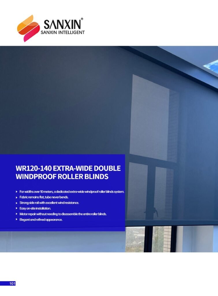 WR120-140 windproof roller blinds - main