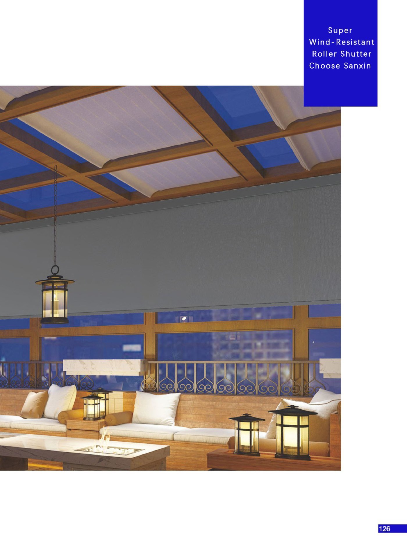 WR200-230 windproof roller blinds - 1