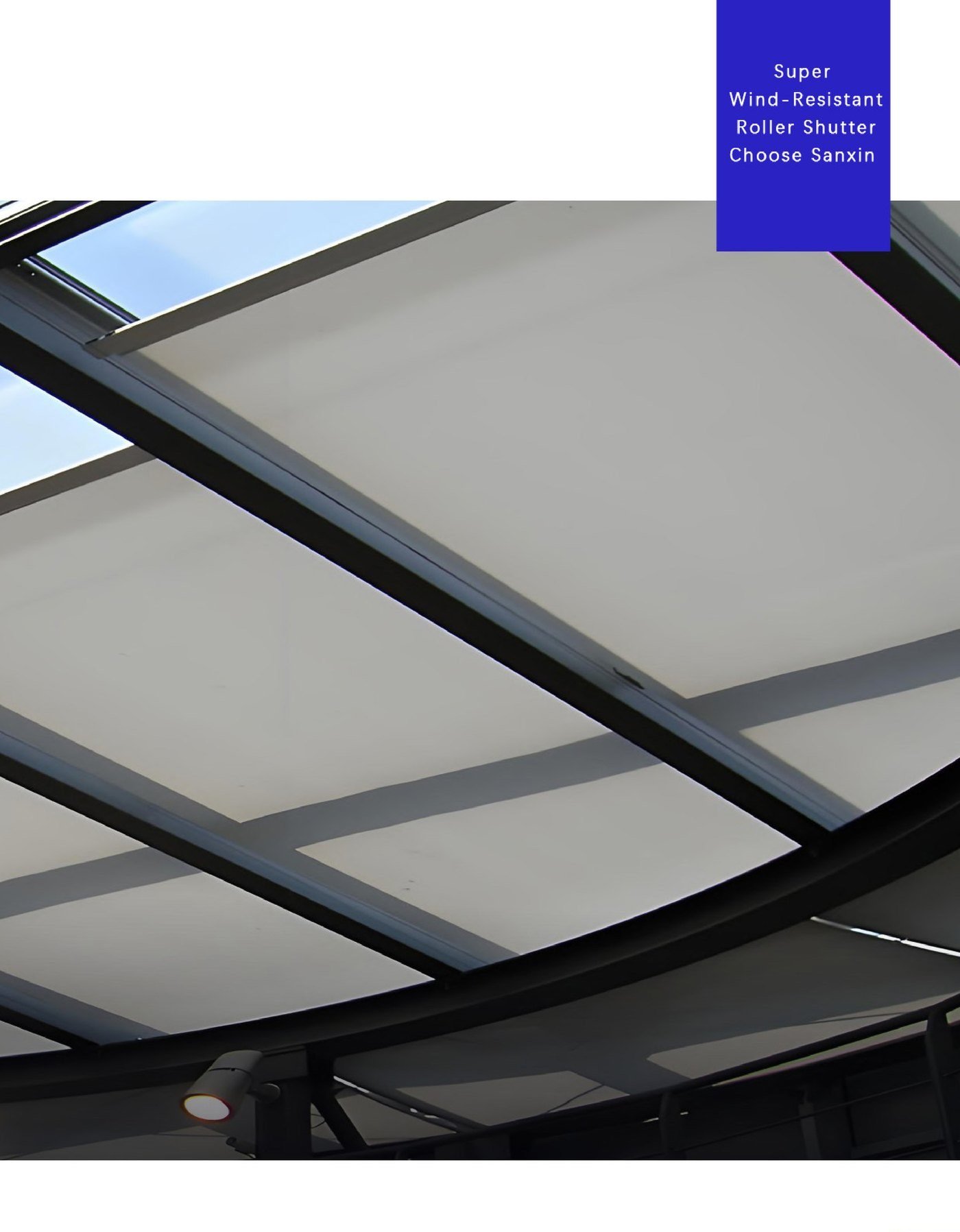SR-60 Indoor Skylight Electric Steel Wire Rope Roller System